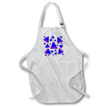 Apron - Cute candy corn pattern in blue and purple Halloween - CandyCorn Blue Purple
