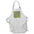 Apron - Awesome zebra print in yellow and blue Animal - Zebra Yellow Blue