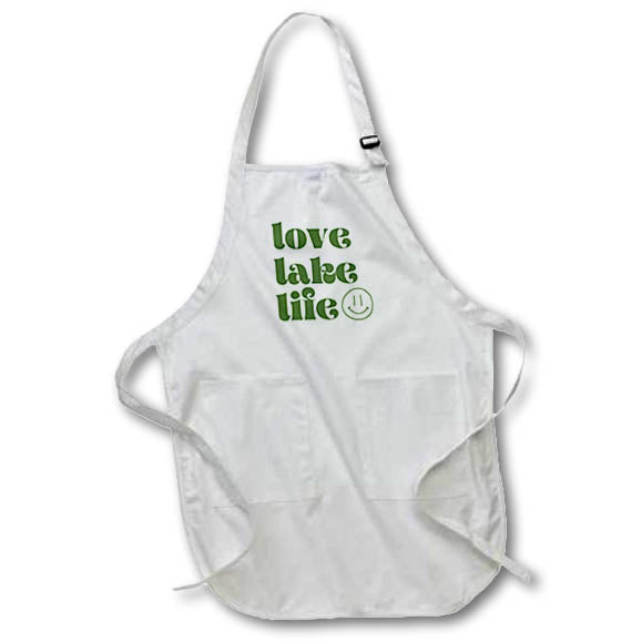 Apron - Love Lake Life 3dRose - Rosette - Lake Life