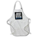 Apron - Image of Words Just STFU on Black Background – Sarcasm