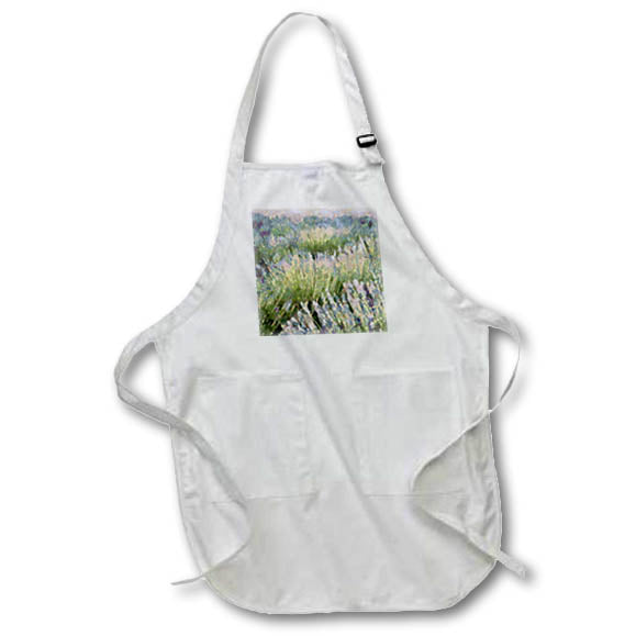 Apron - Lavender Fields Abstract Art Acrylic Art - Lavender Fields