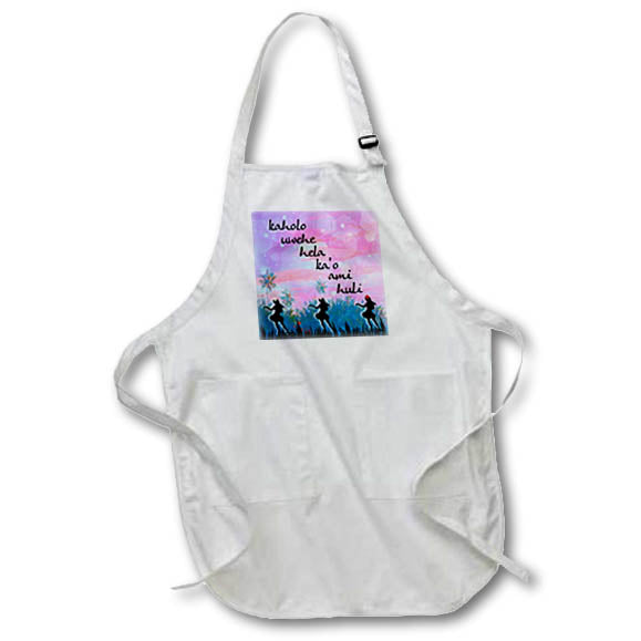 Apron - Hula Dancer Girls at Sunset Wahine Hawaiian Basic Dance Step Names Hawaii