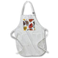 Apron - Modern Shapes and Fall Leaves Pattern Fall Autumn Patterns