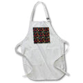 Apron - Pretty Red, Orange, and Green Fall Leaves On A Black Background Fall Autumn Patterns