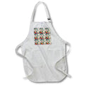 Apron - Pretty Red, Yellow, Purple Autumn Floral Bouquets Pattern Fall Autumn Patterns