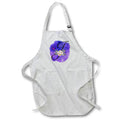 Apron - Monogram Letter J Watercolor Flowers Butterfly Blue Background Monograms