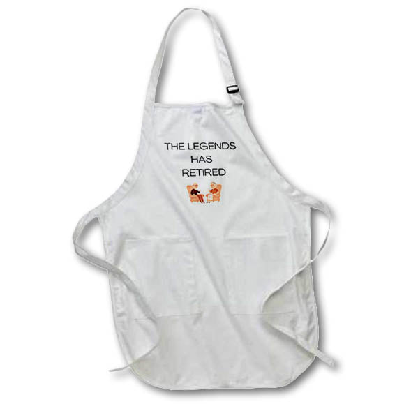 Apron - the legeneds has retired Retirement and Celebration - TEXT