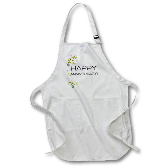 Apron - happy anniversary Retirement and Celebration - TEXT