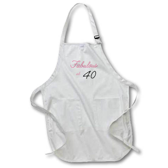 Apron - fabulous at 40 Retirement and Celebration - TEXT