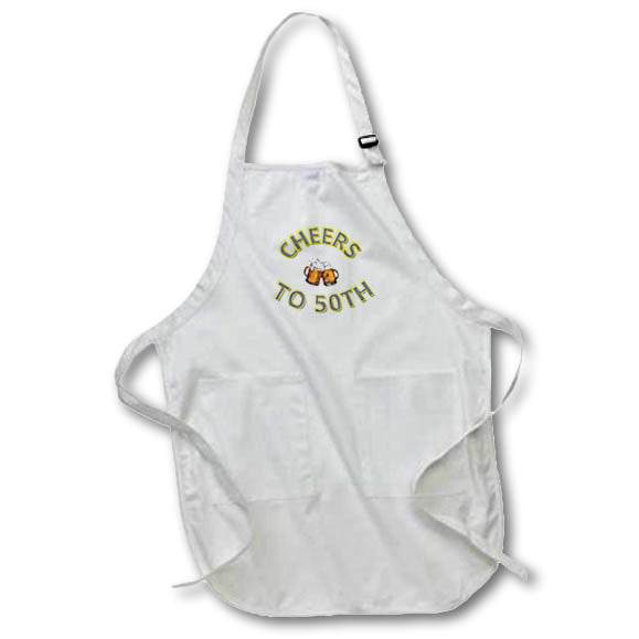 Apron - cheers to 50th Retirement and Celebration - TEXT