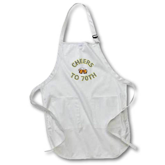 Apron - cheers to 70th Retirement and Celebration - TEXT