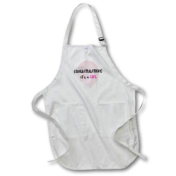 Apron - congratulations it’s a girl Retirement and Celebration - TEXT