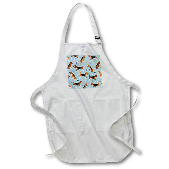 Apron - Beagle Paws and Bones Dog Pattern Designs Dogs