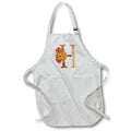 Apron - Pretty Fall Flowers Image Of Copper Monogram Initial H Fall Autumn Monograms