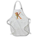 Apron - Pretty Fall Flowers Image Of Copper Monogram Initial K Fall Autumn Monograms