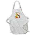Apron - Pretty Fall Flowers Image Of Copper Monogram Initial S Fall Autumn Monograms