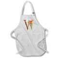 Apron - Pretty Fall Flowers Image Of Copper Monogram Initial W Fall Autumn Monograms