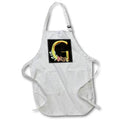 Apron - Monogram Initial G In An Image Of Gold With Fall Leaves Fall Autumn Monograms
