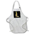 Apron - Monogram Initial L In An Image Of Gold With Fall Leaves Fall Autumn Monograms