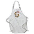 Apron - Cute Fall Patchwork Monogram Initial G Fall Autumn Monograms