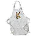 Apron - Cute Fall Patchwork Monogram Initial K Fall Autumn Monograms