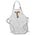 Apron - Cute Fall Patchwork Monogram Initial T Fall Autumn Monograms