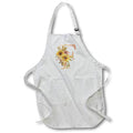 Apron - Pretty Sunflower Monogram Initial F Fall Autumn Monograms