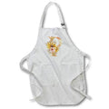 Apron - Pretty Sunflower Monogram Initial P Fall Autumn Monograms