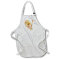 Apron - Pretty Sunflower Monogram Initial V Fall Autumn Monograms