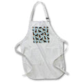 Apron - Rottweiler Paws and Bones Dog Pattern Designs Dogs