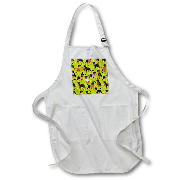 Apron - Rottweiler Halloween Dog Pattern Designs Dogs