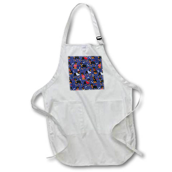 Apron - Rottweiler Patriotic Dog Pattern Designs Dogs
