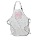 Apron - Cute Red Cursive Heart Diagonal Stripes Pattern Valentine Patterns