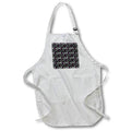 Apron - White, Gray Love Words With Little Pink Hearts Pattern Valentine Patterns