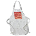 Apron - Orange Dot Hearts Pattern Valentine Patterns