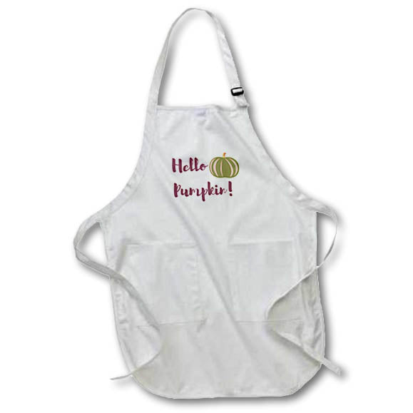 Apron - Hello Pumpkins Fall TEXT