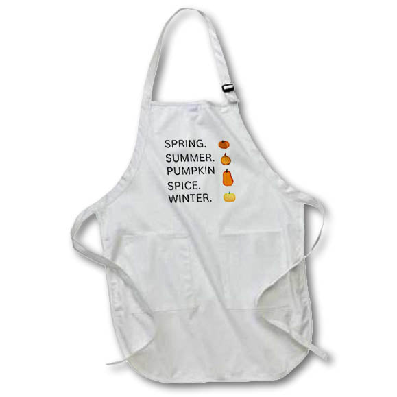 Apron - SPRING. SUMMER. PUMPKIN. SPICE. WINTER. Fall TEXT