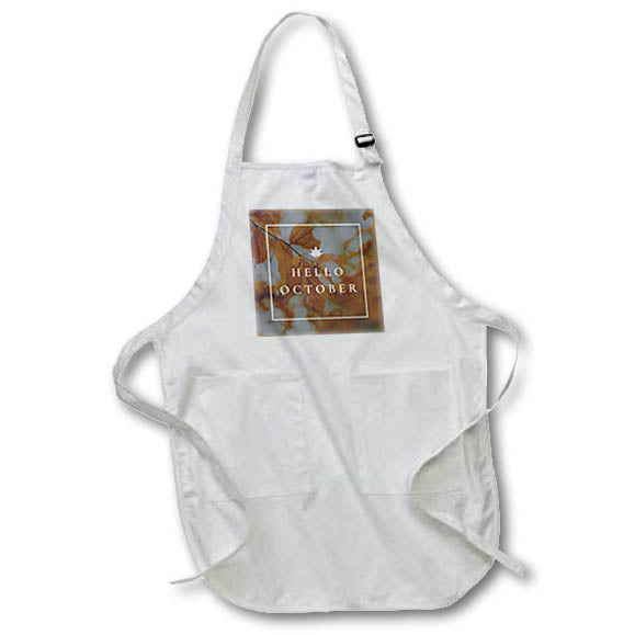 Apron - Hello October Fall TEXT