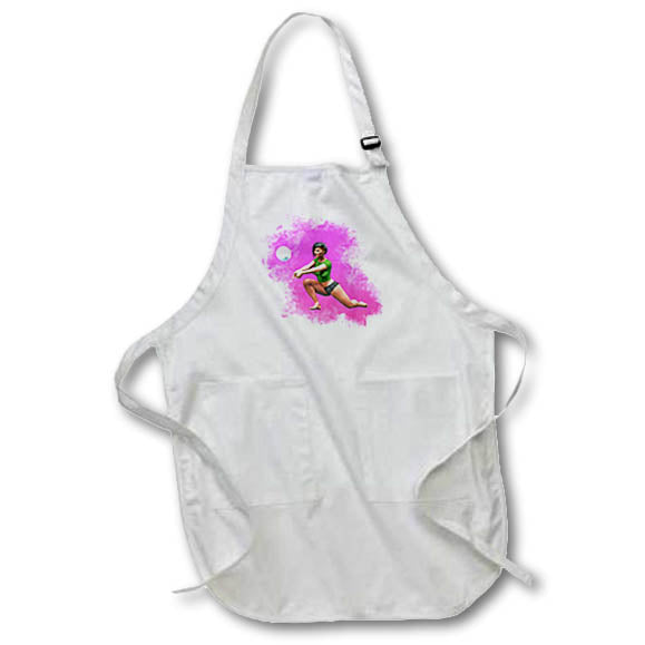 Apron - A woman returning a serve in volleyball Graphics Sports