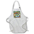 Apron - Happy Easter, anime style bunny, painted eggs, positive spring mood Alexis Design - Holidays Easter