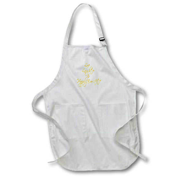 Apron - Love Laughter And Happily Ever After Quote Typography - Marriage Quote
