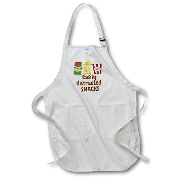 Apron - Image of Chips with Funny Text 3dRose Mary Aikeen-Funny Text