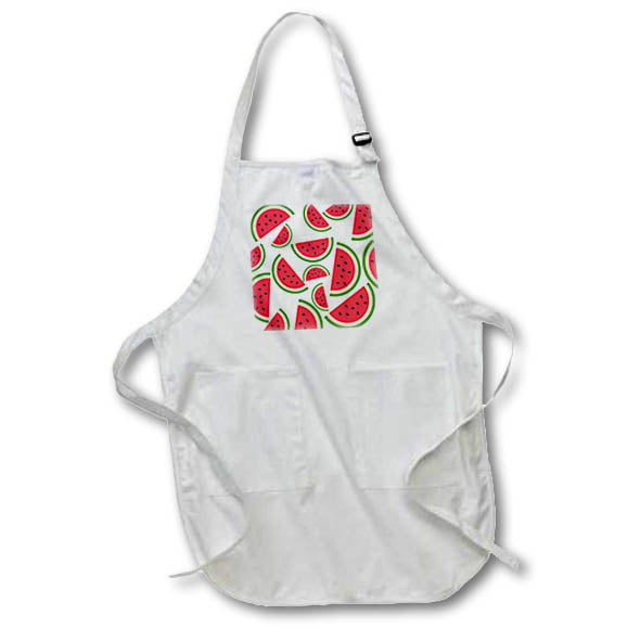 Apron - Image of Water Melon 3dRose Mary Aikeen-Fruit Prints