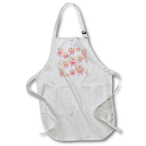Apron - Cute Image of Aliens 3dRose Mary Aikeen-Alien Print