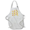 Apron - Retro Smiley Colorful Daisy Pattern Prints 3dRose - Rosette - Pattern Prints