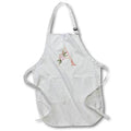 Apron - Pretty Pink Floral and Babies Breath Monogram Initial A Floral Monograms