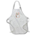 Apron - Pretty Pink Floral and Babies Breath Monogram Initial B Floral Monograms