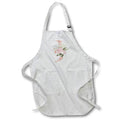 Apron - Pretty Pink Floral and Babies Breath Monogram Initial J Floral Monograms
