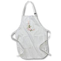 Apron - Pretty Pink Floral and Babies Breath Monogram Initial L Floral Monograms