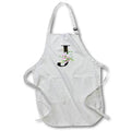 Apron - Chic Black Monogram Initial J With Pretty Pink Flowers Floral Monograms